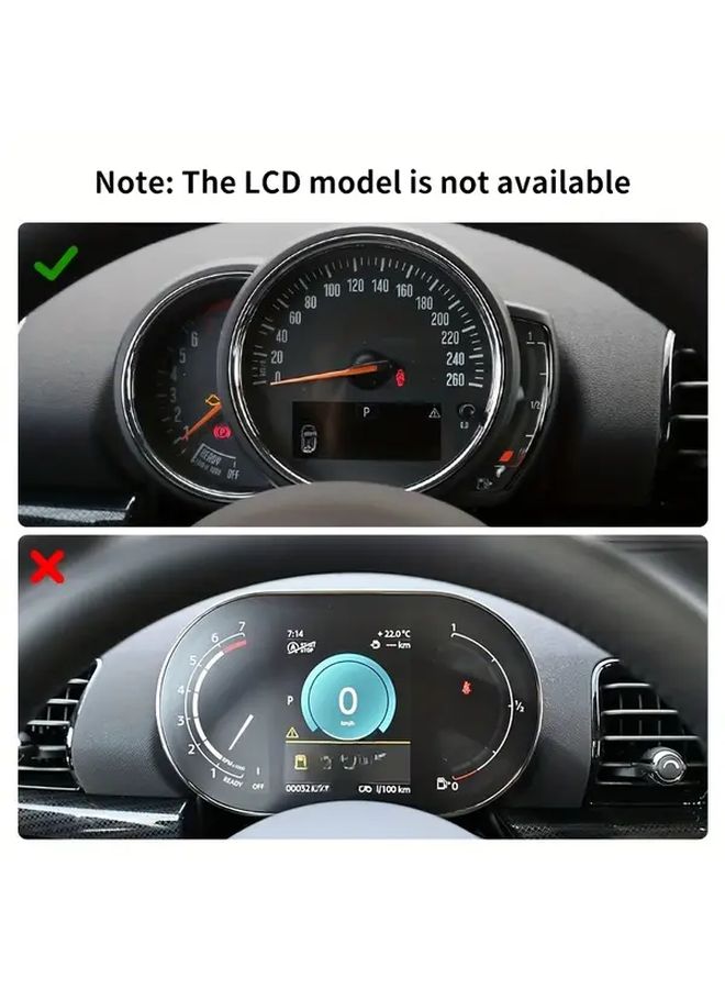 Red Carbon Fiber Dashboard Panel Cover Trim For MINI Cooper Interior Upgrade Accessories - Image 1