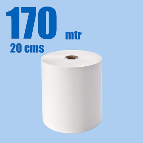 Kressa Hard Paper Towels | Highly Absorbent HRT Rolls | Fast Drying 1.4kg - 170 Metres/Roll (Pack of 2) - Image 2