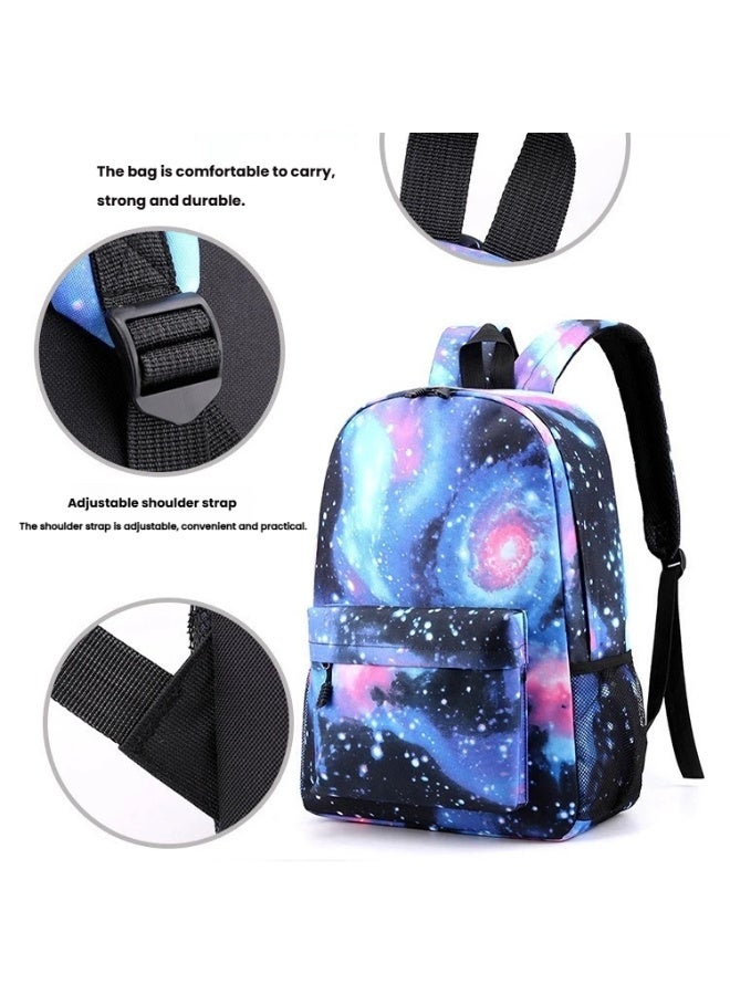 CR7 Youth fashion backpack, shoulder bag, pencil case, children's student school bag, 3-piece set - Image 2