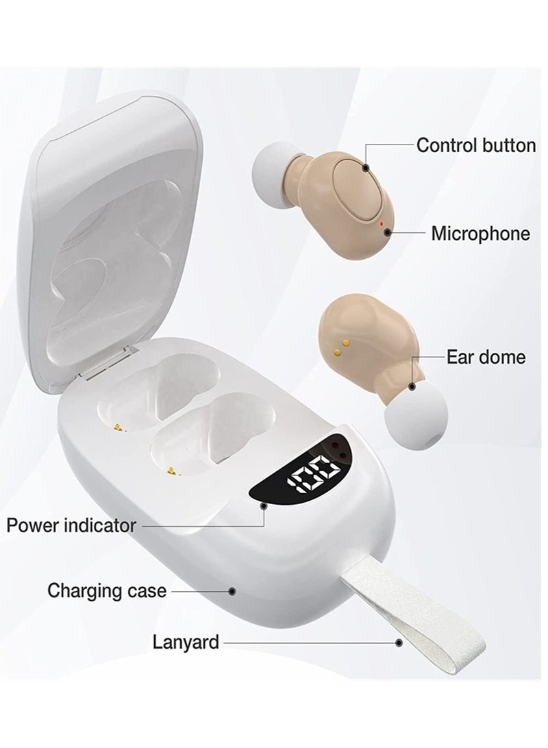 Hearing Amplifier Rechargeable Hearing Aids for Seniors Personal Sound Amplifier Adults Hearing Assist Devices with Charging Case - Image 2