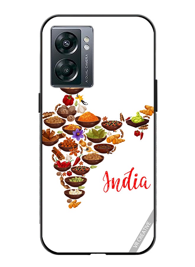 VR CREATIVE Protective Case Cover For Oppo A57 5G Cuisine Indienne Design Multicolour  - Image 1