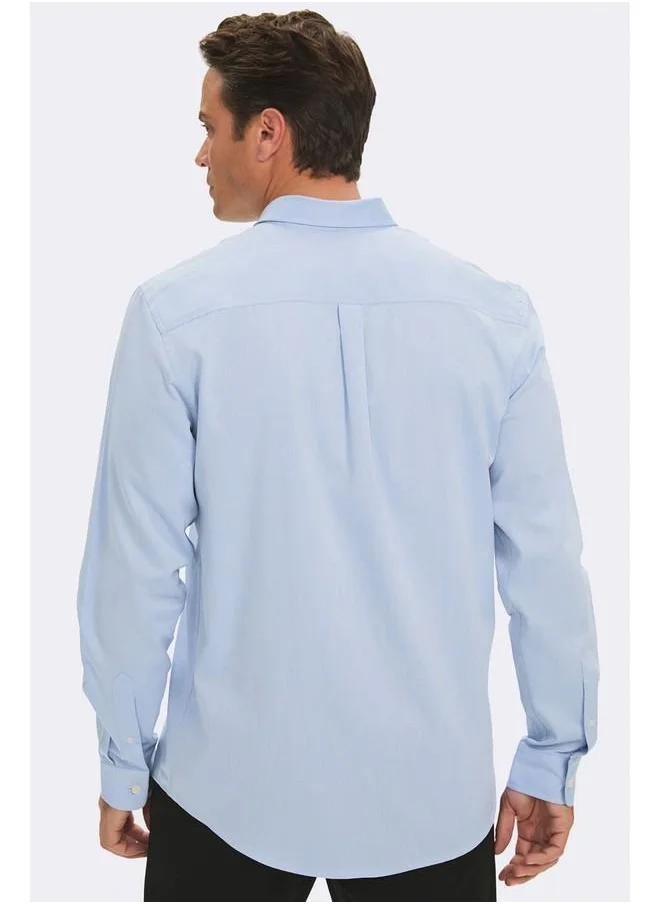 JUNE June Exclusive Men Regular Fit Shirt Blue