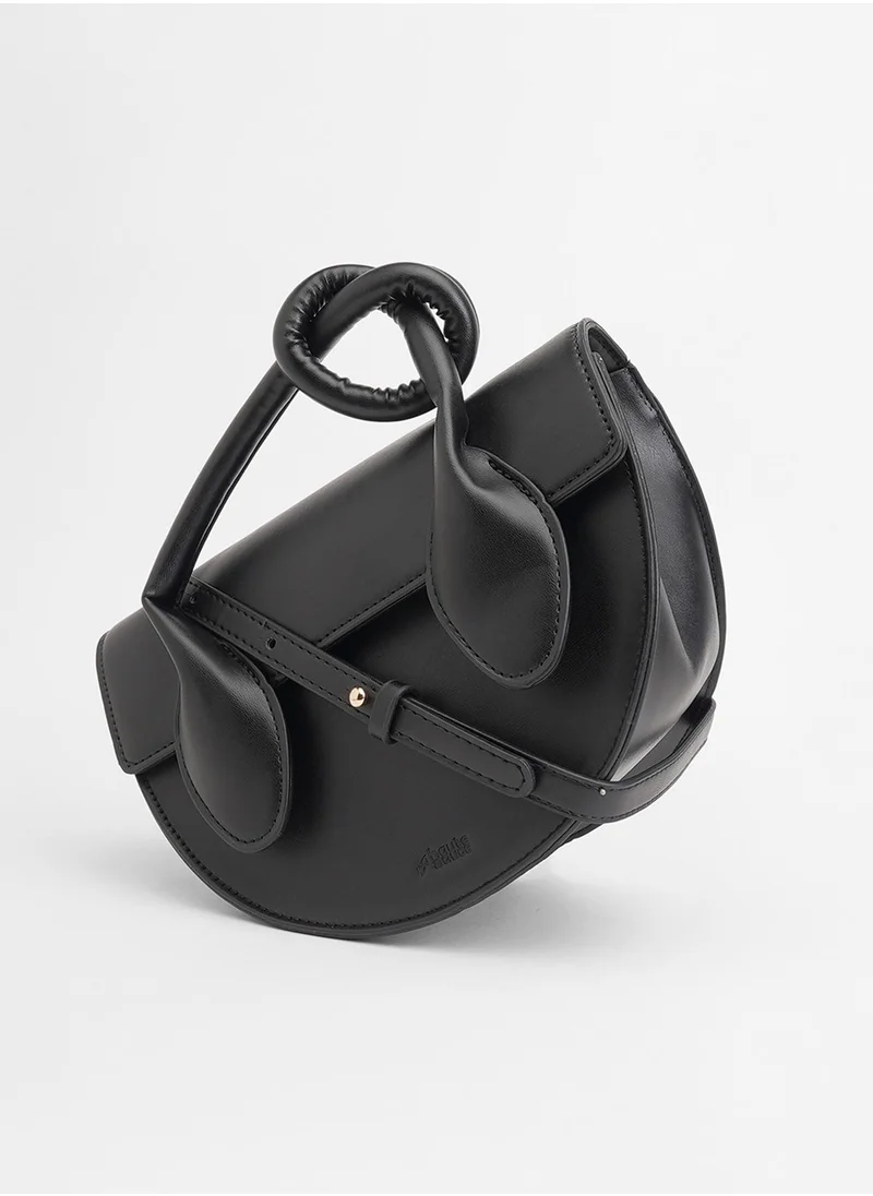 Haute Sauce The Hanging Knot Hand Bag - Onyx Black