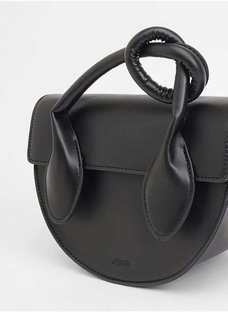Haute Sauce The Hanging Knot Hand Bag - Onyx Black