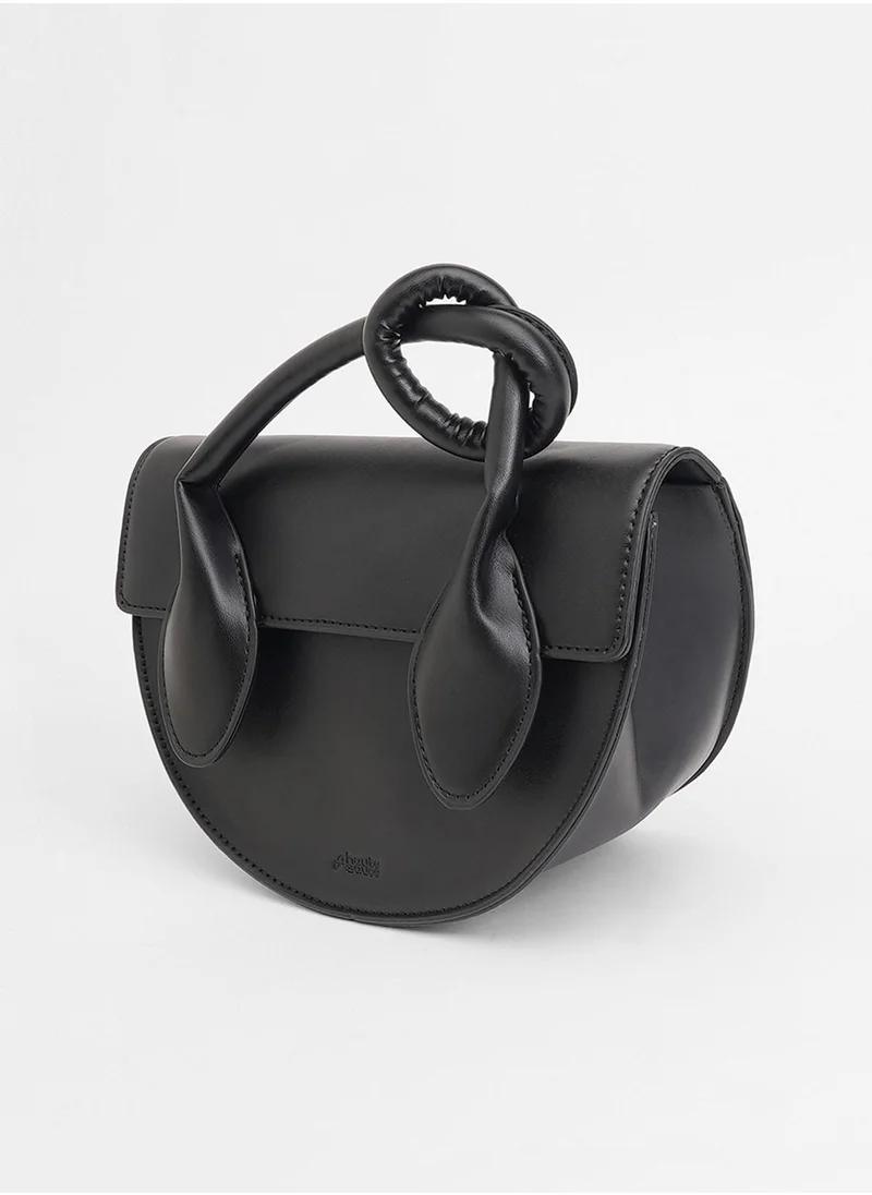 Haute Sauce The Hanging Knot Hand Bag - Onyx Black