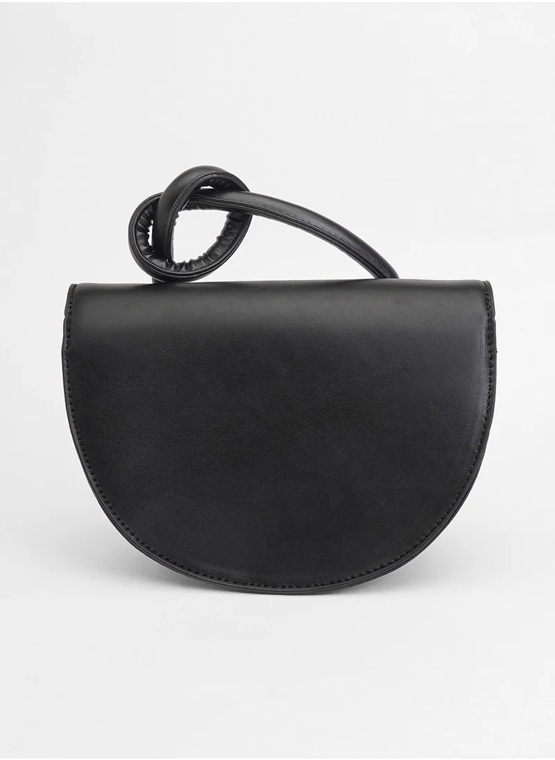 Haute Sauce The Hanging Knot Hand Bag - Onyx Black