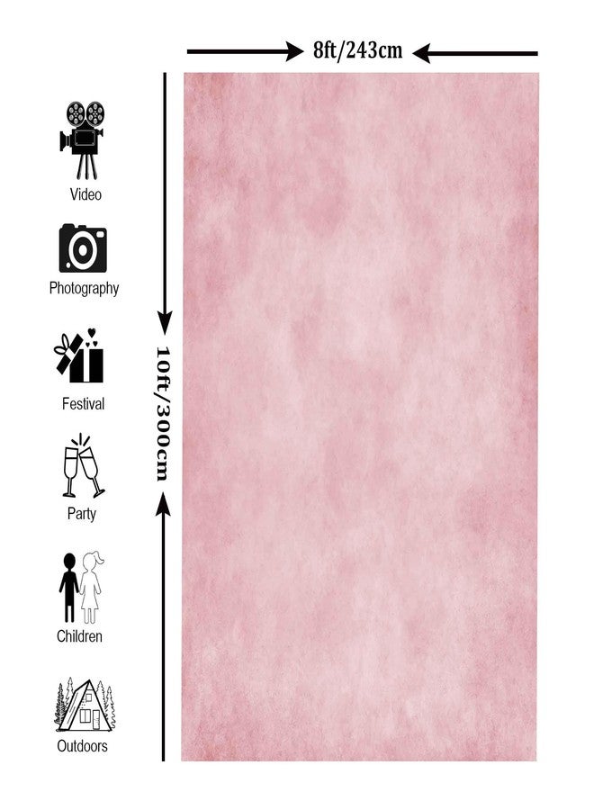 Haboke Abstract Pink 8x10ft Professional Photography Backdrop for Adult Portrait Photo Props Booth Background Photoshoot Studio with Thick Durable Ployester Fabric Roller Pocket on Top - Image 2