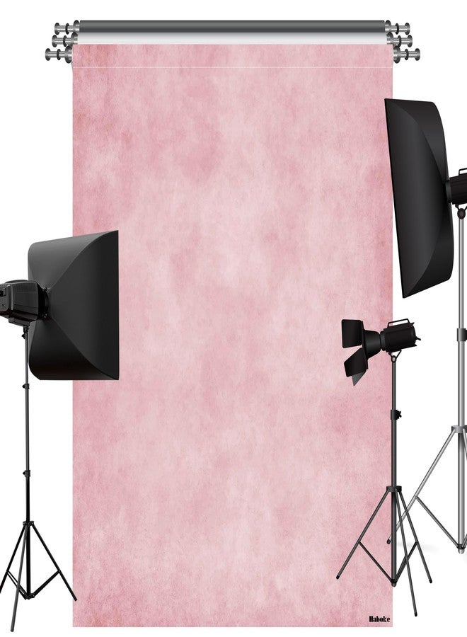 Haboke Abstract Pink 8x10ft Professional Photography Backdrop for Adult Portrait Photo Props Booth Background Photoshoot Studio with Thick Durable Ployester Fabric Roller Pocket on Top - Image 3