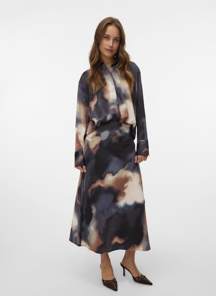 فيرو مودا تنورة عالية الخصر بطول الكاحل - Image 5