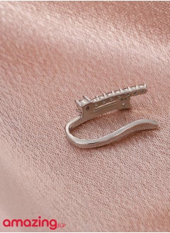 amazing.EGP THE PACK Nose Piercing No Piercing Stainless Steel Hypoallergenic No Need Piercing Copper Nose Ring Crystal Non-Piercing For Men Women No Piercing No Pain (SILVER)  - Image 3