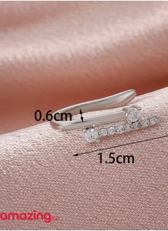 amazing.EGP THE PACK Nose Piercing No Piercing Stainless Steel Hypoallergenic No Need Piercing Copper Nose Ring Crystal Non-Piercing For Men Women No Piercing No Pain (SILVER)  - Image 4
