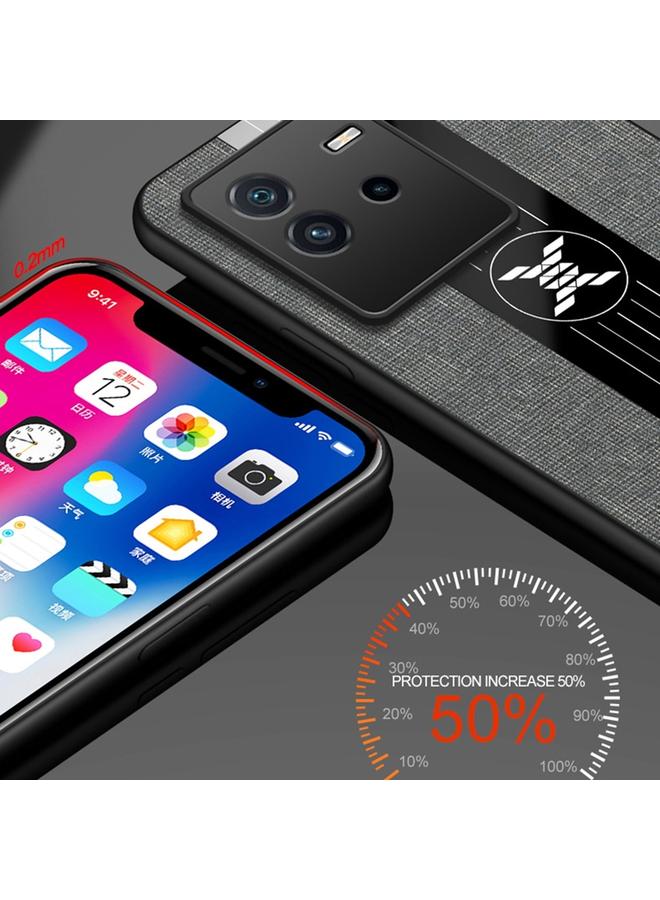 شين لي تونج جراب لهاتف vivo iQOO Neo 6 مصنوع من مادة TPU المقاومة للصدمات ومزخرف بخياطة قماشية - Image 4