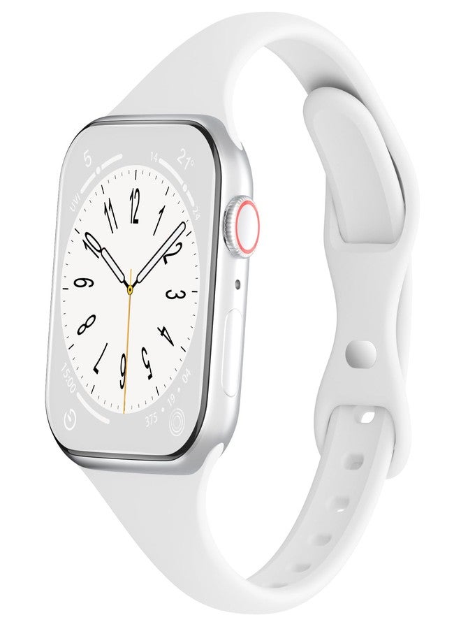 سوار رياضي رفيع من السيليكون من DYKEISS متوافق مع سوار ساعة Apple Watch مقاس 38 مم 42 مم 40 مم 44 مم 41 مم 45 مم 49 مم، سوار بديل رفيع وناعم وضيق لساعة iWatch Ultra Series 8/7/SE/6/5/4/3/2/1 للنساء والرجال - Image 1