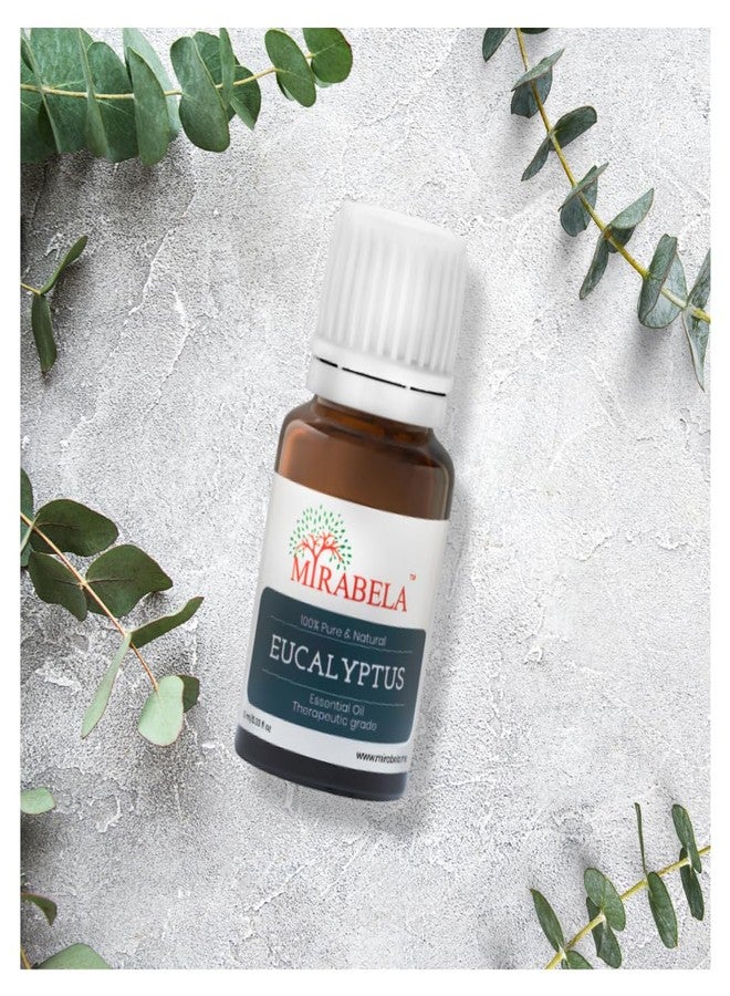 Mirabela Eucalyptus Essential Oil For Steam Inhalation, Hair Care, Cold Relief, Aromatherapy, Henna, 100% Pure, Natural, Undiluted Nilgiri Oil Steam Distilled Therapeutic Grade Essential Oil, 10 ml - Image 4