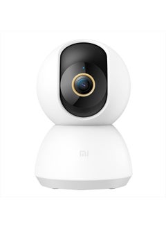 Smart Camera C300, 2K Clarity, 360° Vision, AI Human Detection, F1.4 Large Aperture and 6P Lens, Enhanced Color Night Vision in Low Light, Full Encryption for Privacy Protection, White
