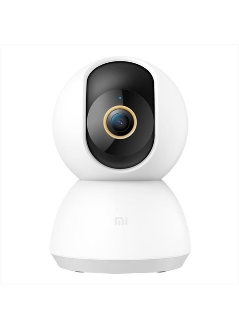 Smart Camera C300, 2K Clarity, 360° Vision, AI Human Detection, F1.4 Large Aperture and 6P Lens, Enhanced Color Night Vision in Low Light, Full Encryption for Privacy Protection, White