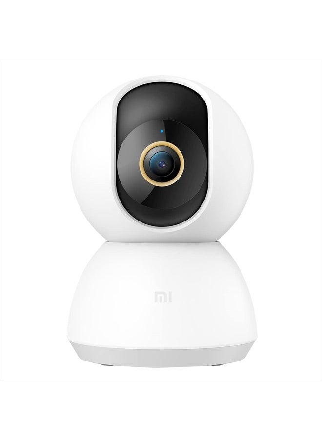 Xiaomi - Smart Camera C300, 2K Clarity, 360° Vision, AI Human Detection, F1.4 Large Aperture and 6P Lens, Enhanced Color Night Vision in Low Light, Full Encryption for Privacy Protection, White - Image 1