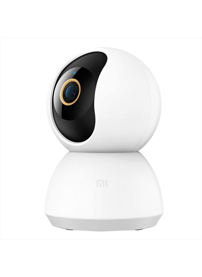 Xiaomi - Smart Camera C300, 2K Clarity, 360° Vision, AI Human Detection, F1.4 Large Aperture and 6P Lens, Enhanced Color Night Vision in Low Light, Full Encryption for Privacy Protection, White - Image 1