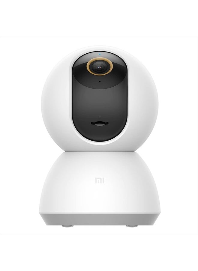 Xiaomi - Smart Camera C300, 2K Clarity, 360° Vision, AI Human Detection, F1.4 Large Aperture and 6P Lens, Enhanced Color Night Vision in Low Light, Full Encryption for Privacy Protection, White - Image 1