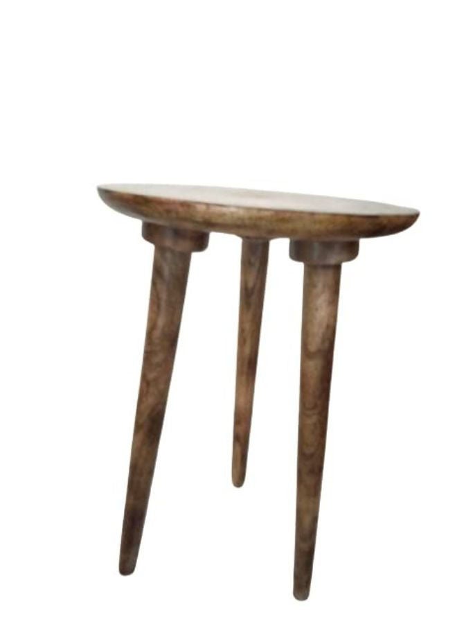 Wooden round side table/ end Table/ Wooden handmade Corner Table /Natural Wood stool/Garden, Living Room, Bedroom, Kitchen ,Home Décor Foot Stool for Speaker. - Image 3