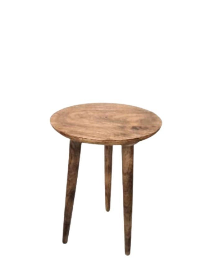 Wooden round side table/ end Table/ Wooden handmade Corner Table /Natural Wood stool/Garden, Living Room, Bedroom, Kitchen ,Home Décor Foot Stool for Speaker. - Image 1