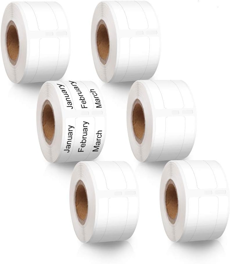 Labelife Compatible File Folder Labels Replace for Dymo Label 30327 (30576) 9/16" x 3-7/16" LW 1-Up Labels for 450, 450 Turbo, 450 Twin Turbo, 450 Duo, 4XL, 400 Printer, 6 Rolls - Image 1