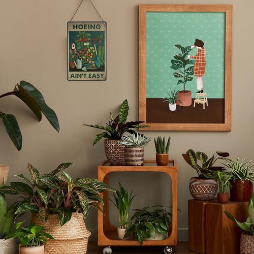 lucdnc HOEING AIN'T EASY Sign Decorative Signs Funny Humorous Metal Yard Signs Women's Garden Gift for Outdoor Patio Porch Decor or Indoor Wall Decor (Color06) - Image 4