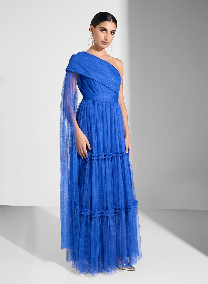 ايرا فستان تول بكتف واحد - Image 1