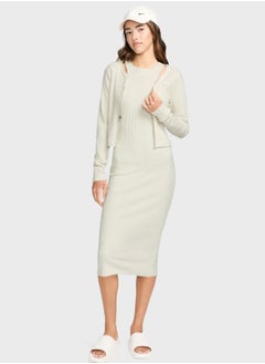 Nike Nsw Essential Ribbed Midi Dress  - Image 5