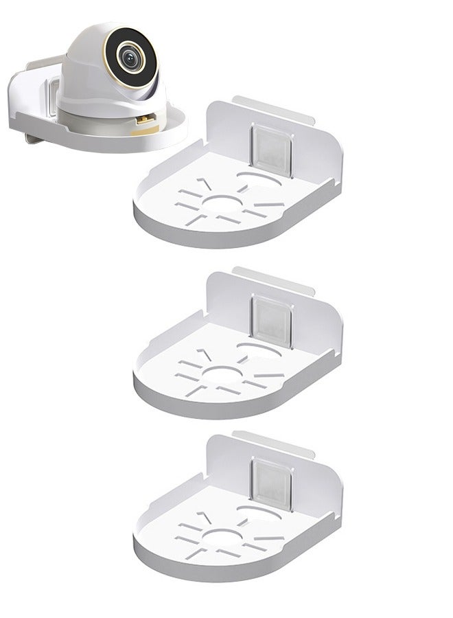 Wall Shelf Set of 3 Wall Mount Holder for Security Cameras Baby Monitors Speakers Easy to Install No Drill - Image 1