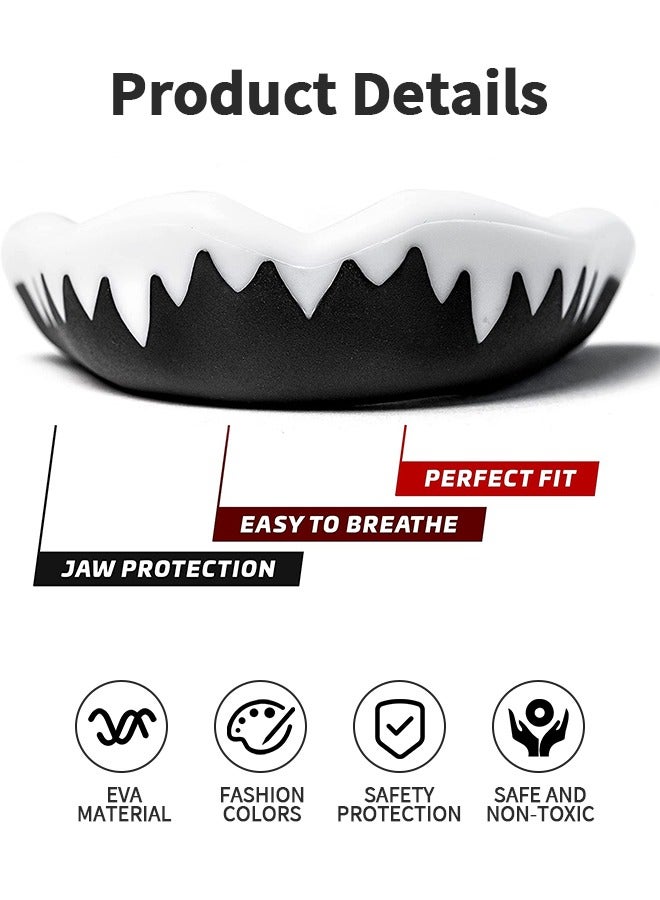 UETEEY 3 Pack EVA Mouthguards with Case, Sport Mouth Guards Mouthguard Gum Guard, Mouthguard Slim Fit for Boxing, Basketball, Hockey, Soccer - Image 2
