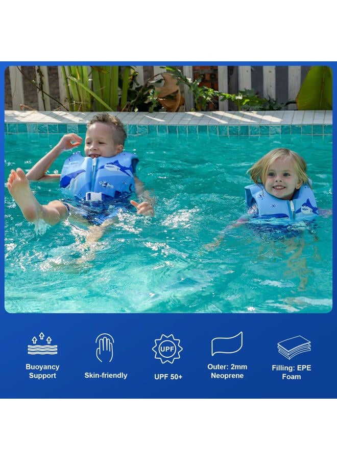 REALIKE Kids Swim Vest Toddler Floaties Adjustable Safety Strap Swimming Aids for Toddlers Children Float Swimsuit, Suitable for Age 2-10 Years/22-88lbs - Image 5