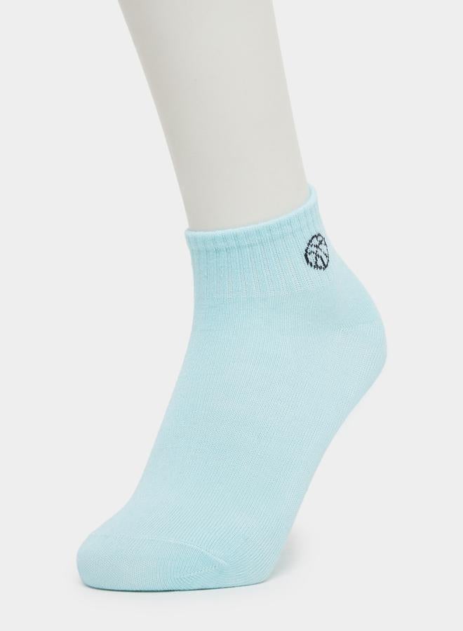 Styli Pack of 10 - Kids Cotton Blend Ankle Socks - Image 2