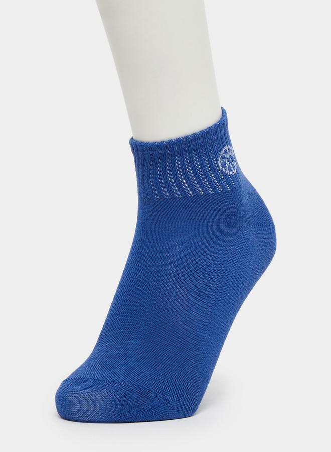 Styli Pack of 10 - Kids Cotton Blend Ankle Socks - Image 4