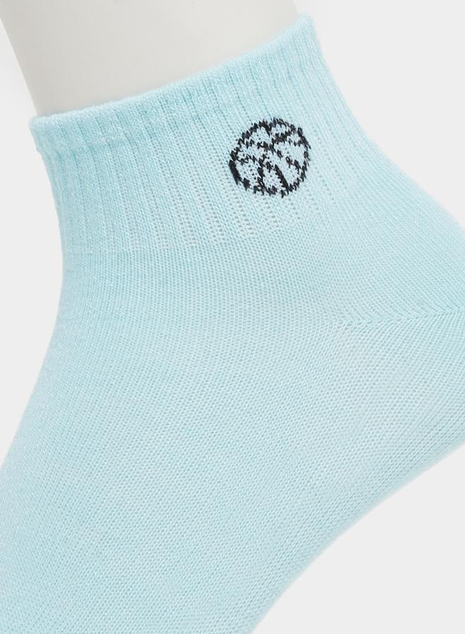 Styli Pack of 10 - Kids Cotton Blend Ankle Socks - Image 3