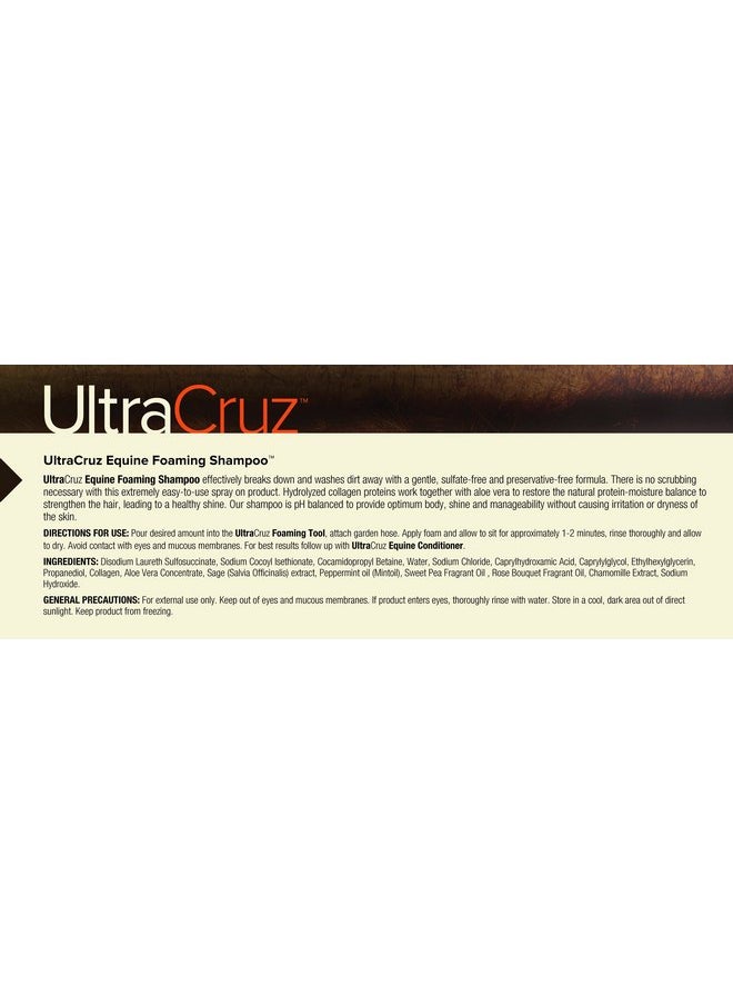 UltraCruz UltraCruz Equine Foaming Horse Shampoo, 32 oz Refill  - Image 4