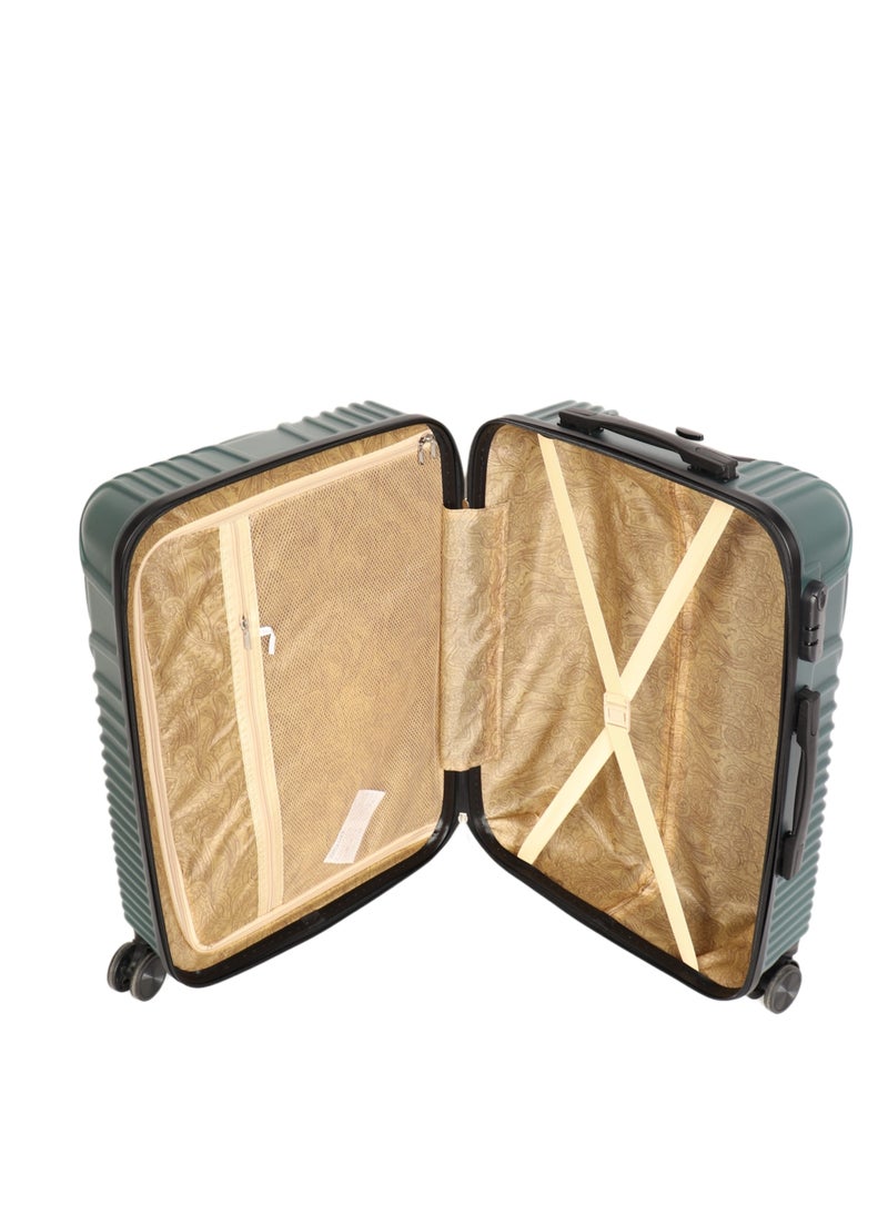 HOMEVEO - Viper Suitcase in Stylish Olive Green with 360° Spinner Wheels - Stylish and practical design, strong and lightweight material, built-in digital security lock and perfect storage capacity, large size. - Image 1