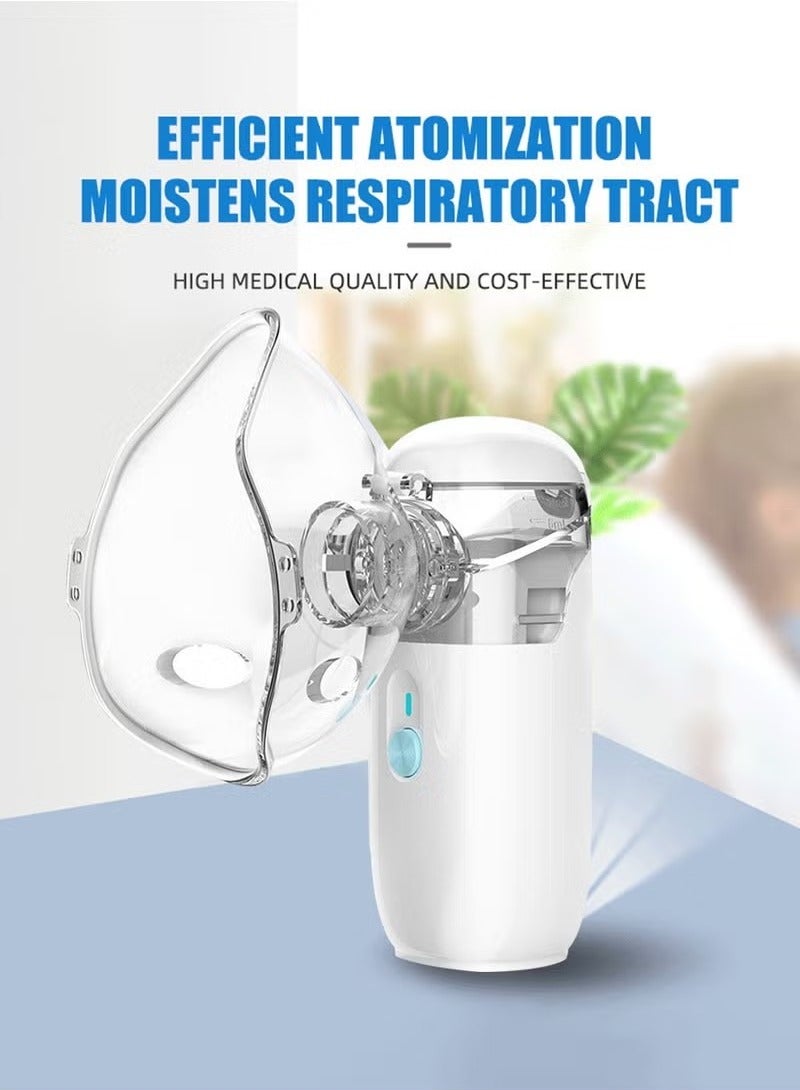 Generic Ultrasonic Mesh Nebulizer for Children Men Women Mini Handheld Portable Steam Humidifier for Home and Travel  - Image 2