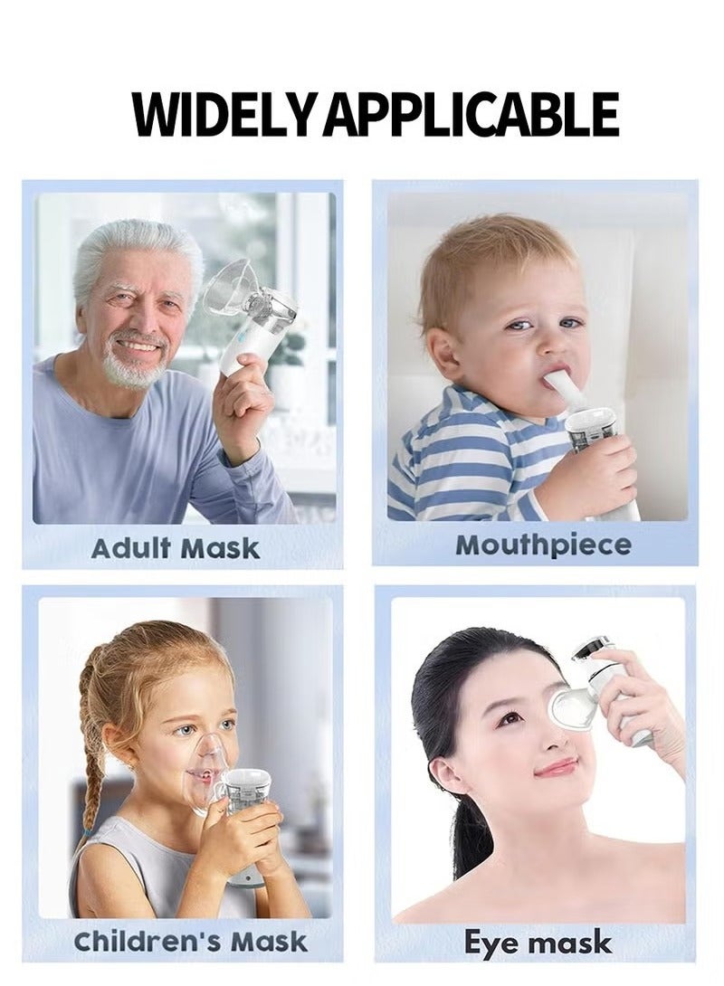 Generic Ultrasonic Mesh Nebulizer for Children Men Women Mini Handheld Portable Steam Humidifier for Home and Travel  - Image 3