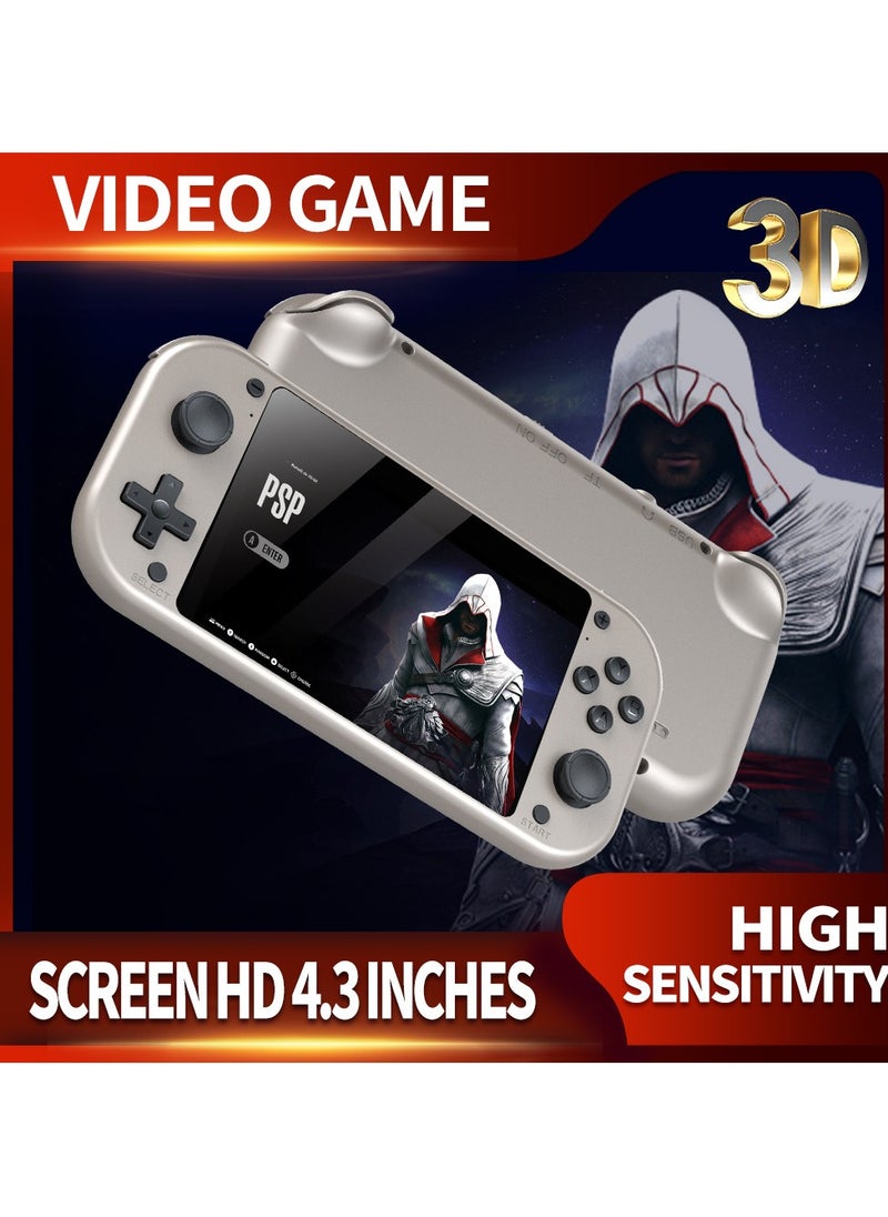 M17 Handheld Game Console Builts in 20000 Classic Games, 4.3-Inch HD Video Retro Arcade with 3D Rocker, Cortex-A7 CPU, 2000mAh Battery 64GB Games