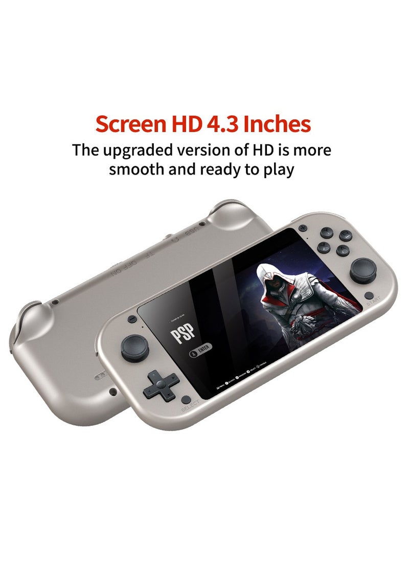 M17 Handheld Game Console Builts in 20000 Classic Games, 4.3-Inch HD Video Retro Arcade with 3D Rocker, Cortex-A7 CPU, 2000mAh Battery 64GB Games