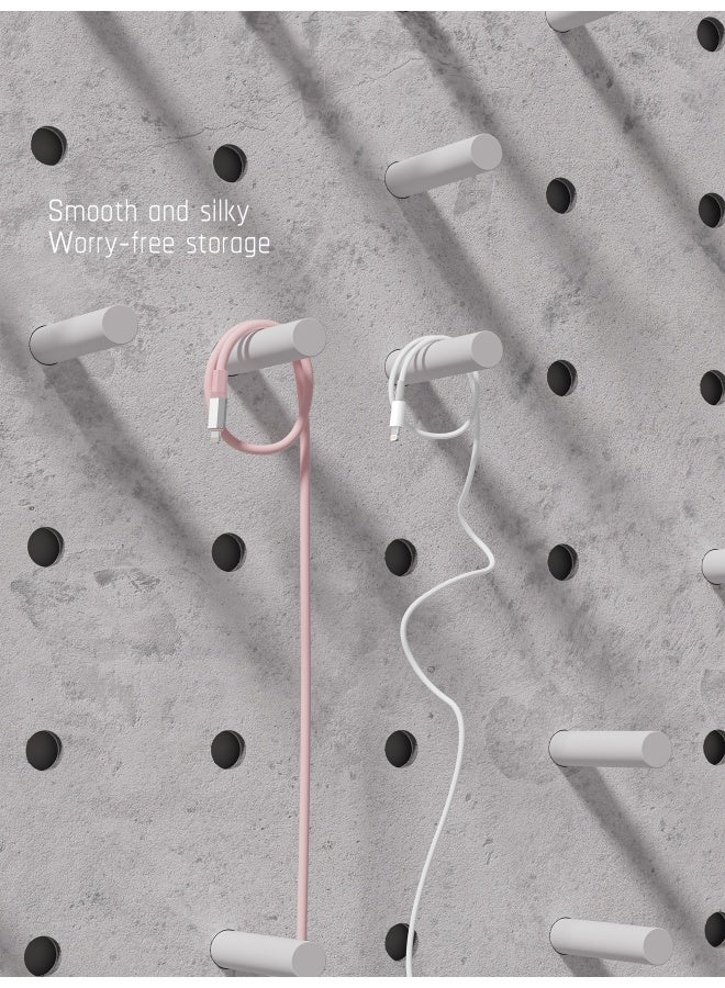 TEGIC Silicone Cable Fast Charging PD Data Cable with Magnetic Skin-friendly Silicone Dual USB-C Ports Type-C Charging Cable 60W 1.2m White C to C Compatible with Apple iPhone 16/15/14 Pro Max - Image 4