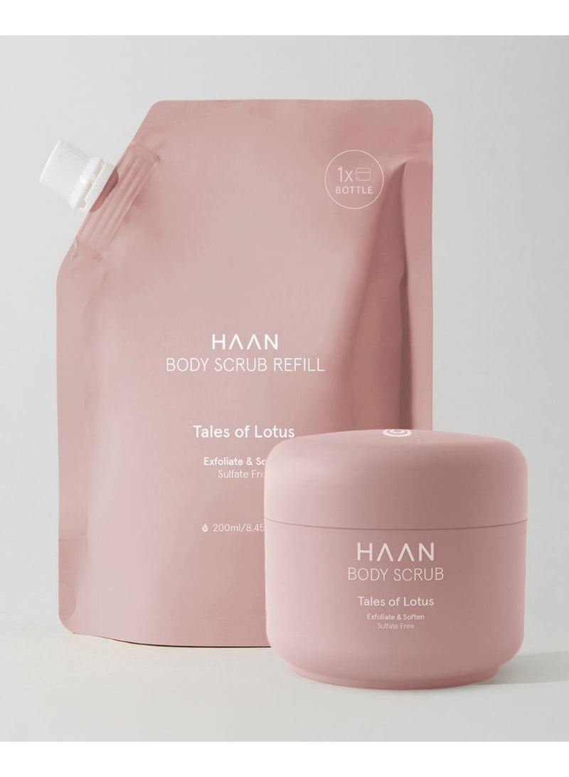 Haan Haan Body Scrub Exfoliate and Soften Tales of Lotus Refill 200ml  - Image 2