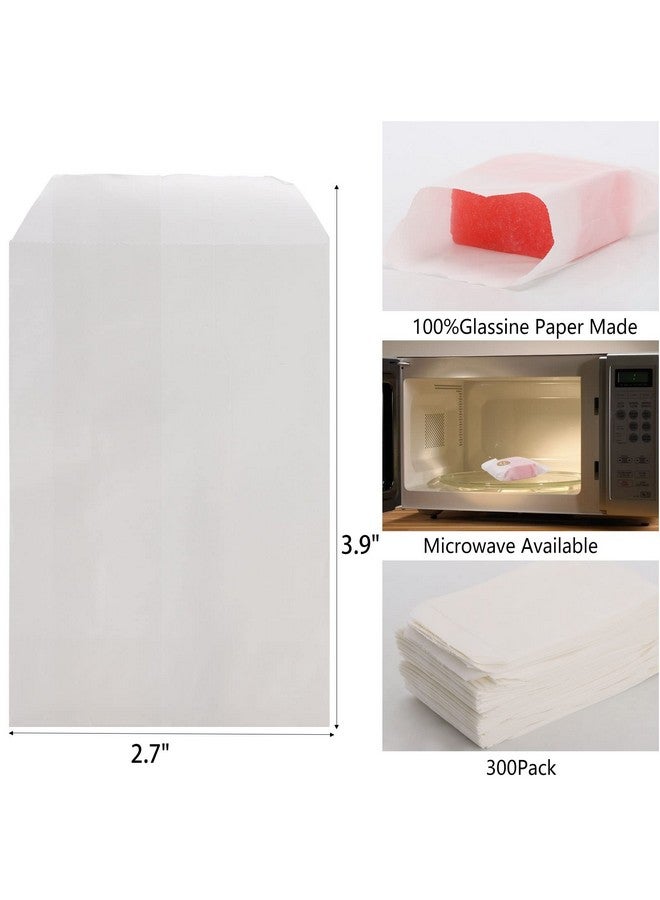 Tecbeauty 300pcs 2.7 x 4 inch Glassine Sleeves Bags Waxed Paper Cookies Bags for Food Handmade Soaps Individual Packaging - Image 2