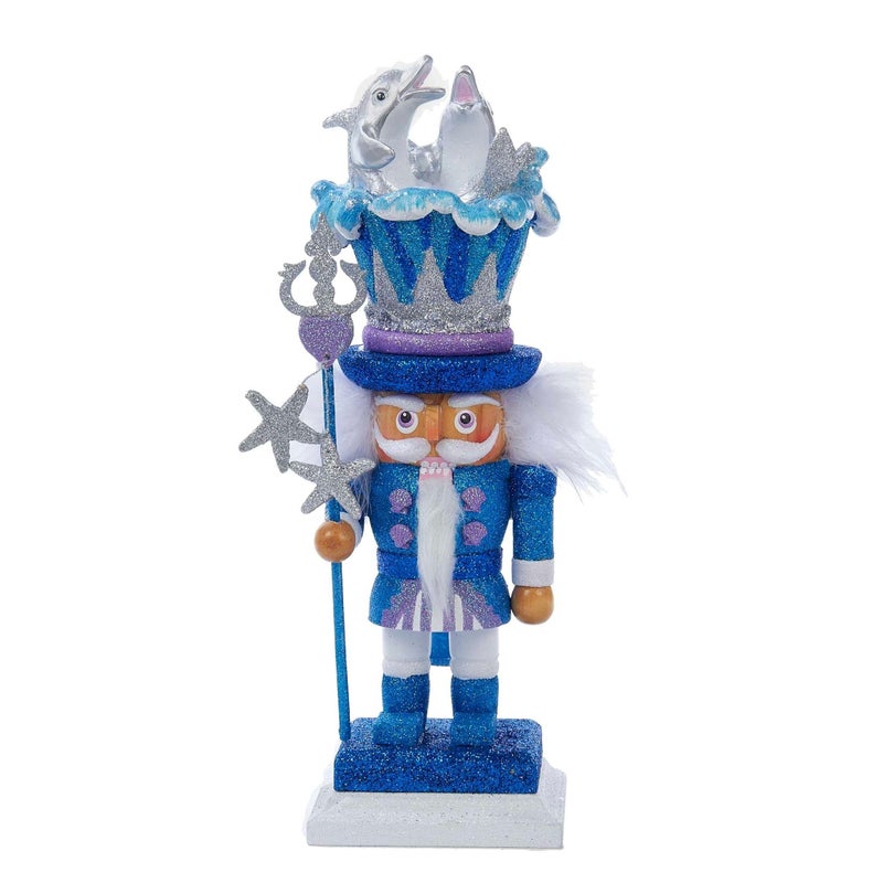 Kurt S. Adler Kurt Adler Hollywood Dolphin Nutcracker 12InchBlue 