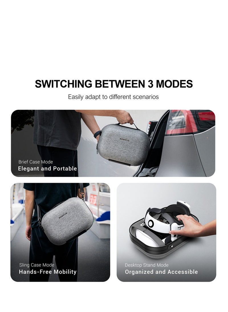 بوبوفر حقيبة حمل BOBOVR C3 مصممة لـ Meta Quest 3/3s وBOBOVR S3PRO حافظة حزام الرأس لملحقات الواقع الافتراضي للسفر الممتدة - Image 4