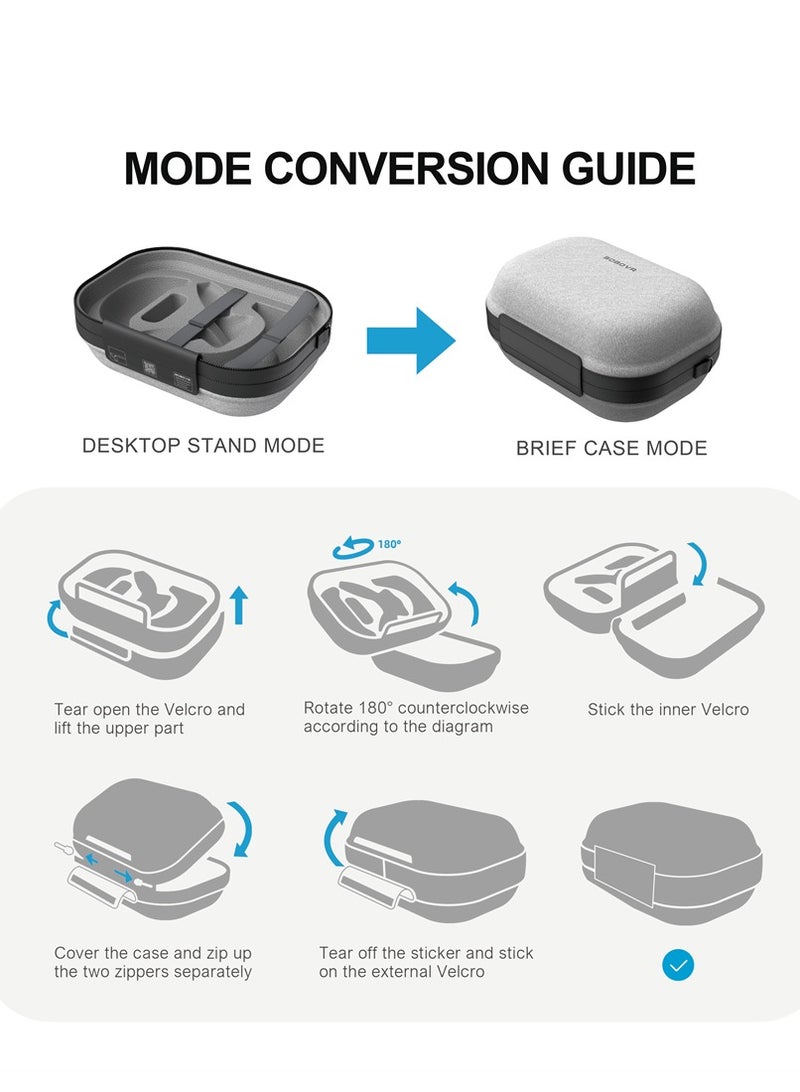 بوبوفر حقيبة حمل BOBOVR C3 مصممة لـ Meta Quest 3/3s وBOBOVR S3PRO حافظة حزام الرأس لملحقات الواقع الافتراضي للسفر الممتدة - Image 5