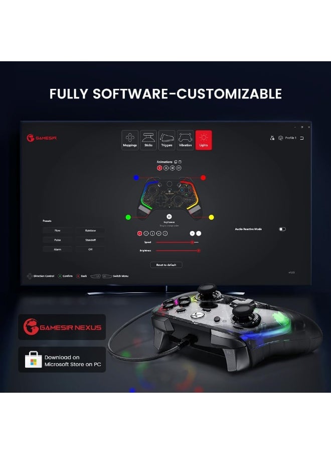 Generic GameSir Kaleid Wired Controller for Xbox with Hall Effect Sticks and Analog Triggers  - Image 2