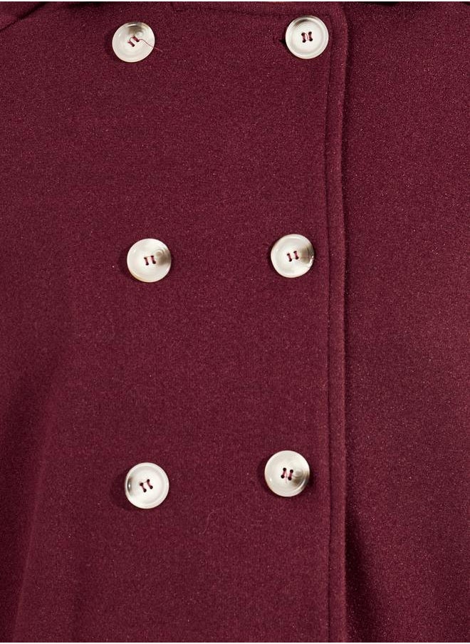 Styli - Oversized Longline Wool Like Cape Coat - Image 1