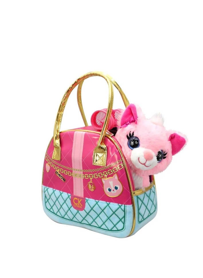 Funville FV CUTEKINS BROWN KITTEN POSH PET & CARRIER 20 CM 